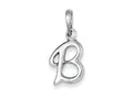 FJC Finejewelers Sterling Silver Initial B Pendant Necklace - Chain Included