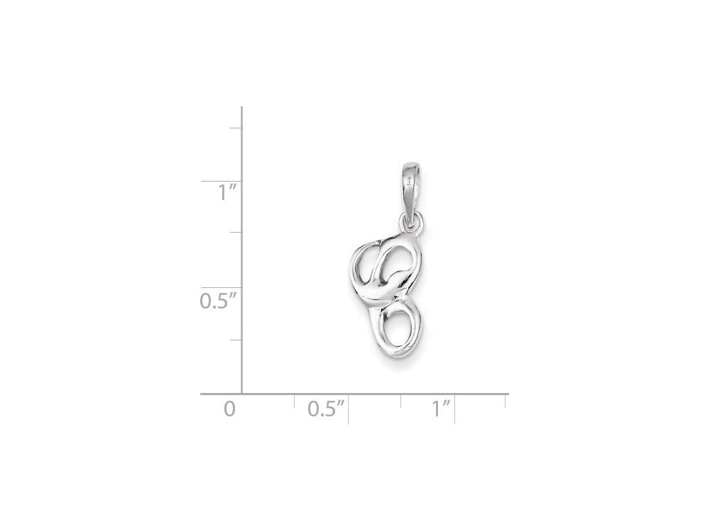 FJC Finejewelers Sterling Silver Initial C Pendant Necklace - Chain Included