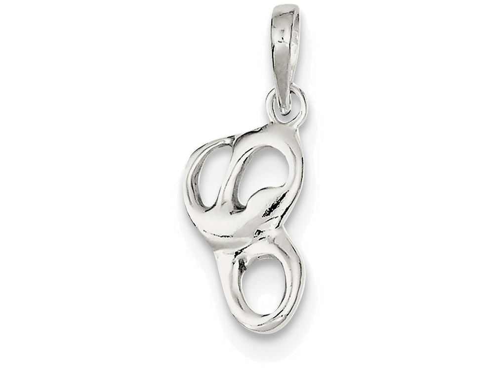 FJC Finejewelers Sterling Silver Initial C Pendant Necklace - Chain Included