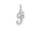 FJC Finejewelers Sterling Silver Initial F Pendant Necklace - Chain Included