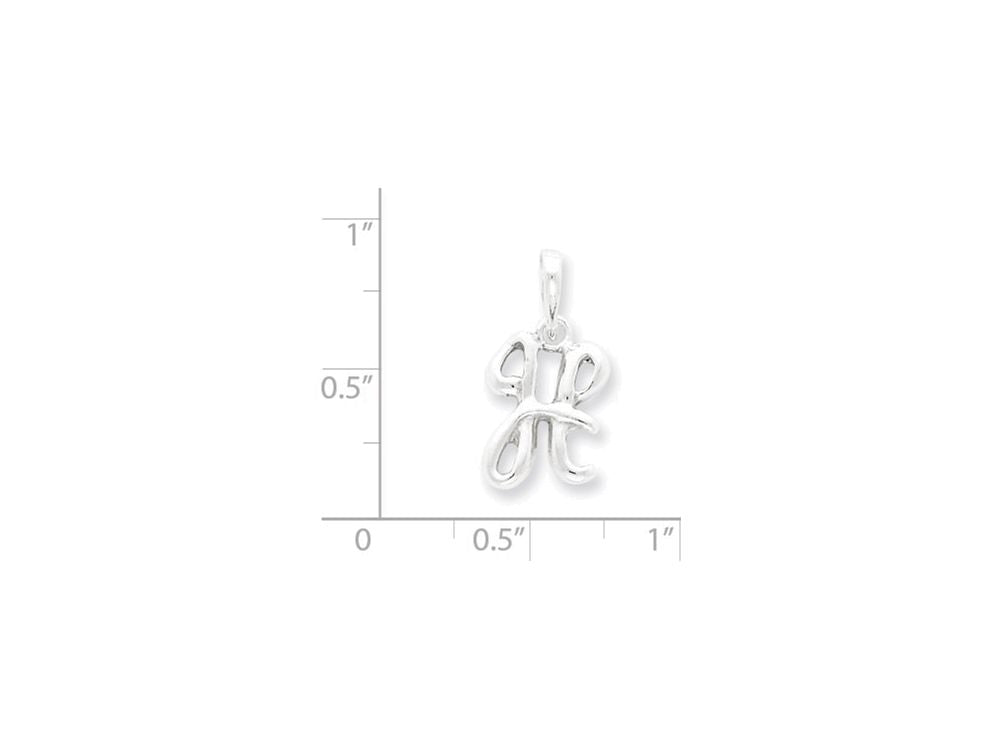 FJC Finejewelers Sterling Silver Initial H Pendant Necklace - Chain Included