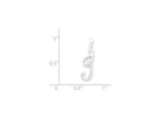 FJC Finejewelers Sterling Silver Initial I Pendant Necklace - Chain Included