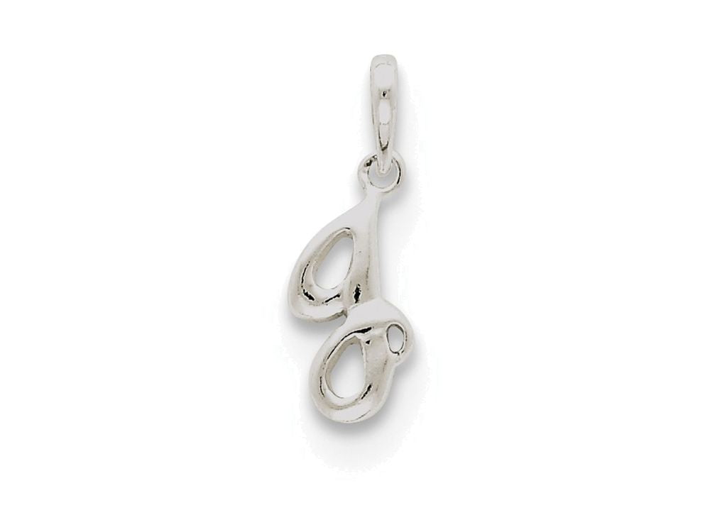 FJC Finejewelers Sterling Silver Initial J Pendant Necklace - Chain Included