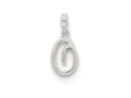 FJC Finejewelers Sterling Silver Initial O Pendant Necklace - Chain Included
