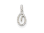 FJC Finejewelers Sterling Silver Initial O Pendant Necklace - Chain Included