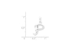 FJC Finejewelers Sterling Silver Initial P Pendant Necklace - Chain Included