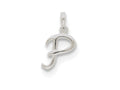 FJC Finejewelers Sterling Silver Initial P Pendant Necklace - Chain Included