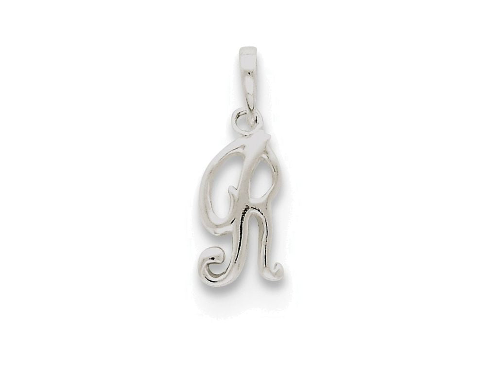 FJC Finejewelers Sterling Silver Initial R Pendant Necklace - Chain Included