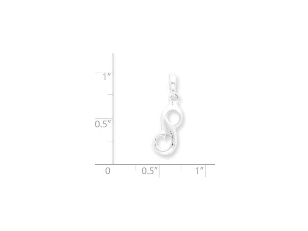 FJC Finejewelers Sterling Silver Initial S Pendant Necklace - Chain Included