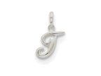 FJC Finejewelers Sterling Silver Initial T Pendant Necklace - Chain Included