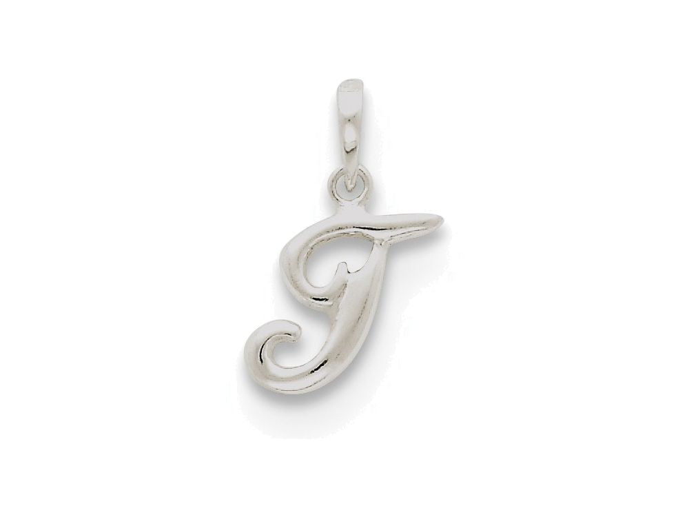 FJC Finejewelers Sterling Silver Initial T Pendant Necklace - Chain Included