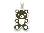FJC Finejewelers Sterling Silver Resin Teddy Bear Pendant Necklace - Chain Included