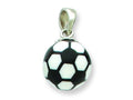 FJC Finejewelers Sterling Silver Resin Small Soccerball Pendant Necklace - Chain Included