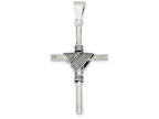 FJC Finejewelers Sterling Silver Antiqued Cross Pendant Necklace - Chain Included