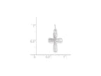 FJC Finejewelers Sterling Silver Polished Cross Charm