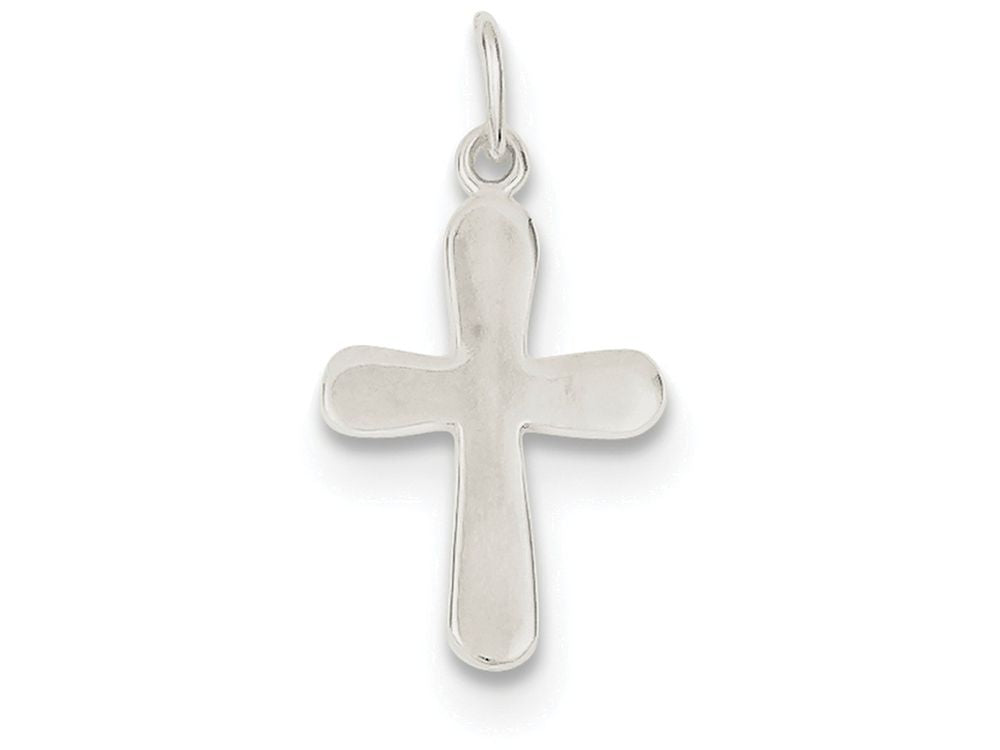 FJC Finejewelers Sterling Silver Polished Cross Charm