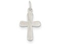FJC Finejewelers Sterling Silver Polished Cross Charm
