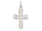 FJC Finejewelers Sterling Silver Polished Cross Charm