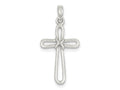 FJC Finejewelers Sterling Silver Polished Cross Pendant Necklace - Chain Included