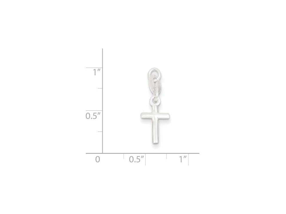 FJC Finejewelers Sterling Silver Polished Cross Charm