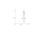 FJC Finejewelers Sterling Silver Polished Cross Charm