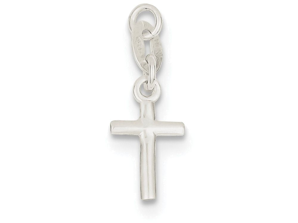 FJC Finejewelers Sterling Silver Polished Cross Charm
