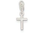 FJC Finejewelers Sterling Silver Polished Cross Charm
