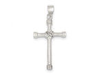 FJC Finejewelers Sterling Silver Polished Cross Pendant Necklace - Chain Included