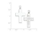 FJC Finejewelers Sterling Silver Polished The Lords Prayer Cross Pendant Necklace - Chain Included