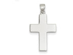 FJC Finejewelers Sterling Silver Polished The Lords Prayer Cross Pendant Necklace - Chain Included