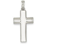 FJC Finejewelers Sterling Silver Polished Cross Pendant Necklace - Chain Included