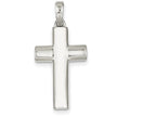 FJC Finejewelers Sterling Silver Polished Cross Pendant Necklace - Chain Included