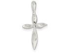FJC Finejewelers Sterling Silver Twisted Cross Pendant Necklace - Chain Included