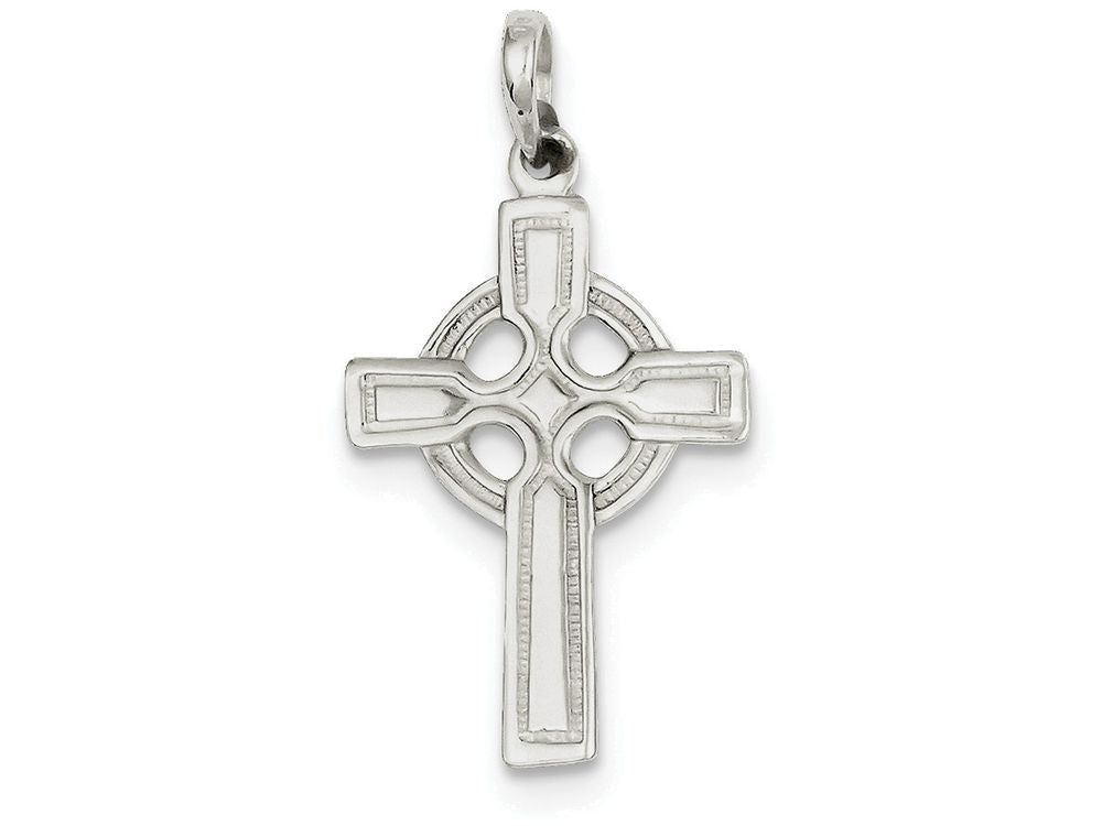 FJC Finejewelers Sterling Silver Polished Cross Pendant Necklace - Chain Included