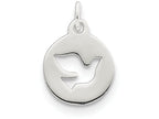 FJC Finejewelers Sterling Silver Circle W/dove Charm