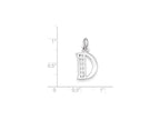 FJC Finejewelers Sterling Silver White Cubic Zirconia Initial D Pendant Necklace - Chain Included
