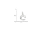 FJC Finejewelers Sterling Silver Cubic Zirconia Initial C Pendant Necklace - Chain Included