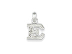 FJC Finejewelers Sterling Silver Cubic Zirconia Initial E Pendant Necklace - Chain Included