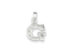 FJC Finejewelers Sterling Silver Cubic Zirconia Initial G Pendant Necklace - Chain Included