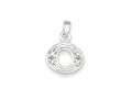 FJC Finejewelers Sterling Silver Cubic Zirconia Initial O Pendant Necklace - Chain Included