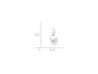 FJC Finejewelers Sterling Silver Puffed Heart Charm