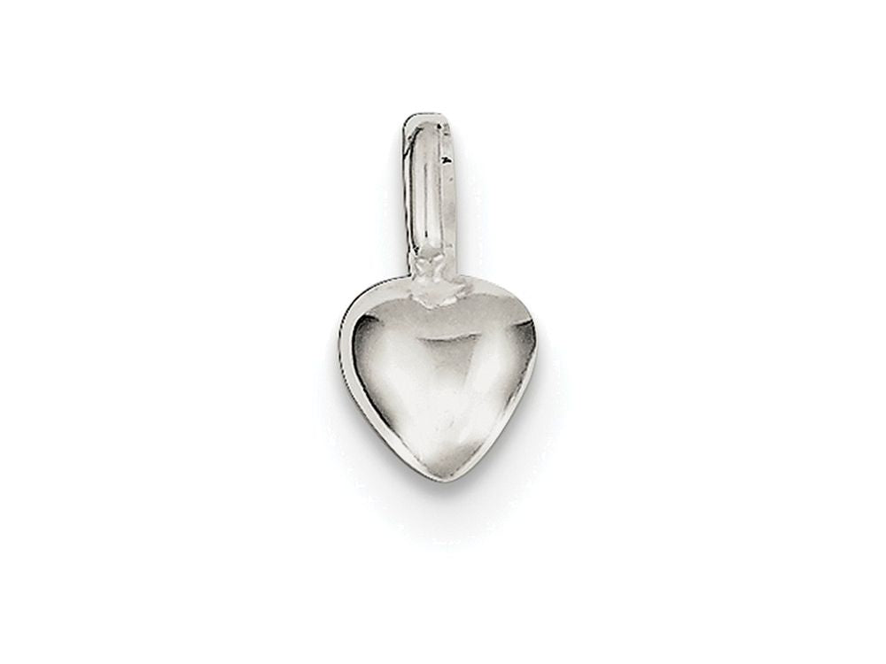 FJC Finejewelers Sterling Silver Puffed Heart Charm