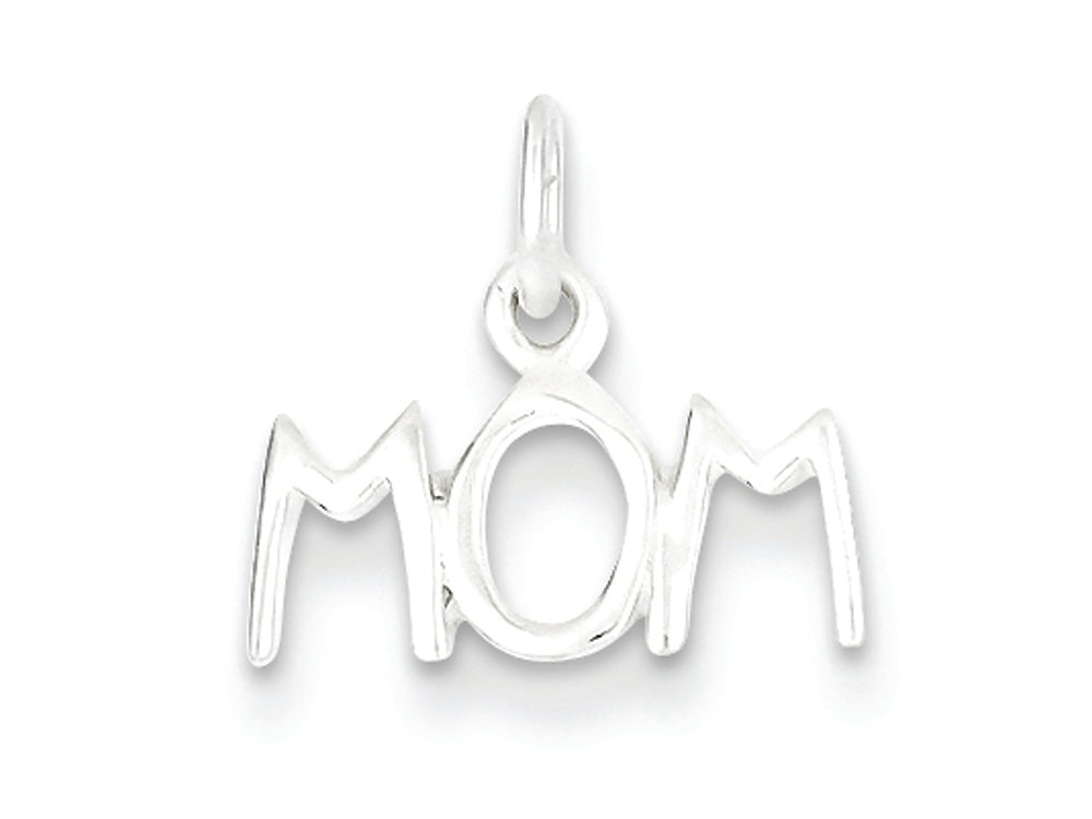 FJC Finejewelers Sterling Silver Polished Mom Charm