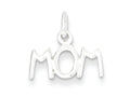 FJC Finejewelers Sterling Silver Polished Mom Charm