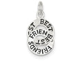 FJC Finejewelers Sterling Silver Best Friends Charm