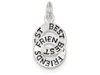 FJC Finejewelers Sterling Silver Best Friends Charm