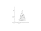 FJC Finejewelers Sterling Silver Polished Movable Bell Charm