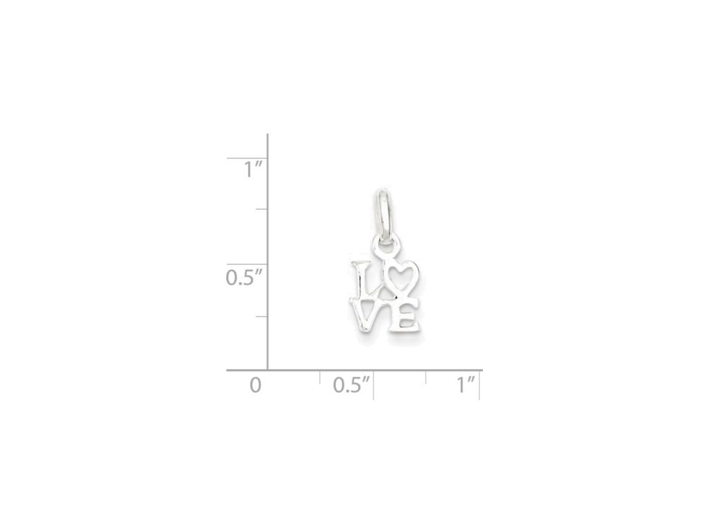 FJC Finejewelers Sterling Silver Love Charm