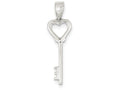 FJC Finejewelers Sterling Silver Polished Key Pendant Necklace - Chain Included