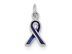 FJC Finejewelers Sterling Silver Blue Enameled Awareness Charm